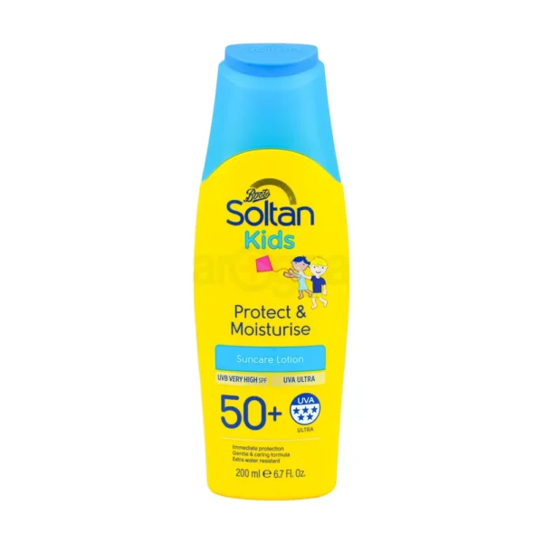 Boots Soltan Kids Protect & Moisturise Lotion SPF50+ 200ml