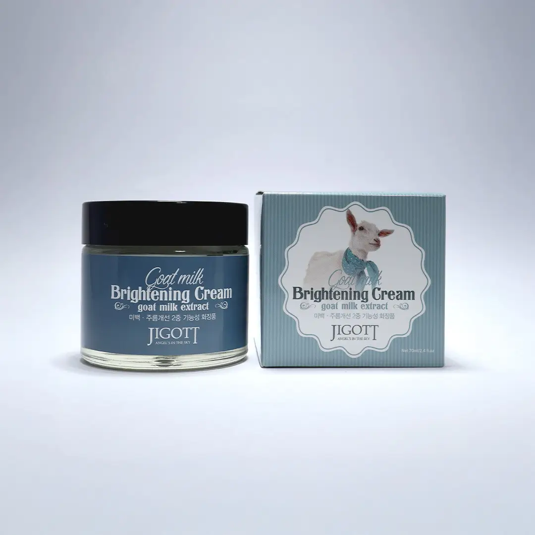 Jigott Goat Milk Whitening Cream for skin brightening and hydration