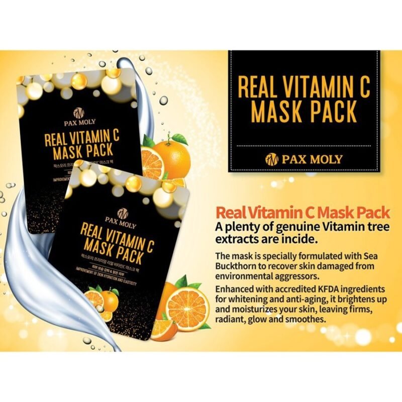 Pax Moly Real Vitamin C Mask Pack - Image 3