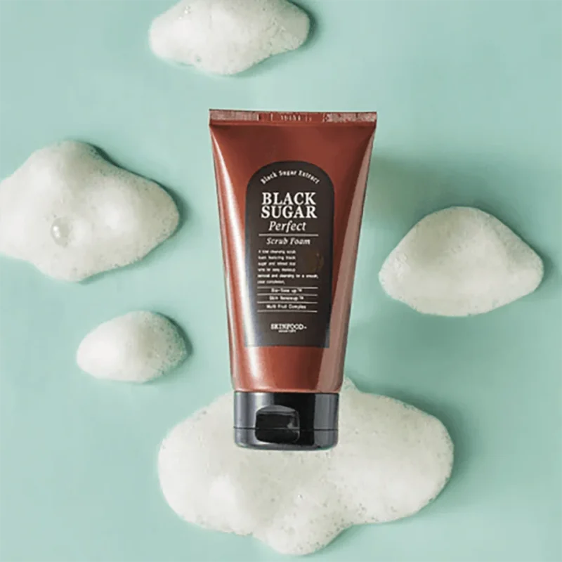 SKINFOOD Black Sugar Perfect Scrub Foam 180ml - Image 3
